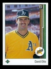 1989 UPPER DECK # 4 DAVID OTTO RC WRONG BACK # 504 GLENN BRAGGS MT CENTERED *