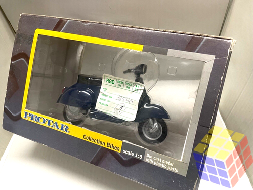 Moto clásica Vespa 125 Primavera Azul (Escala 1/9) Die-cast, Scooter, Protar - Imagen 13 de 16