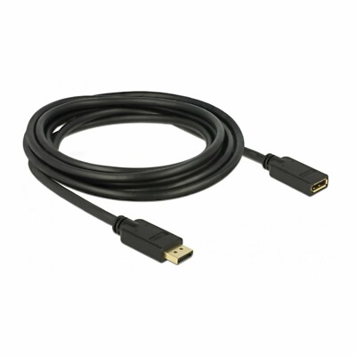 Delock DisplayPort 1.2 extension cable 4K 60 Hz 3 m 83811