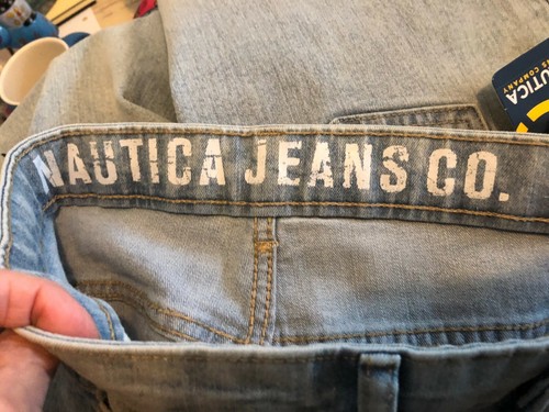 New NAUTICA Jeans Boys 18 XL Regular 30X31 Blue Light Wash SKINNY STRETCH Unisex - Picture 7 of 11