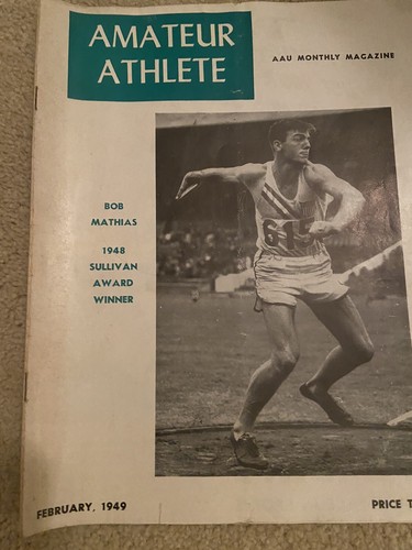 6Pc Magazines "Amateur Athlete" Published by A.A.U. 1949-1950 - Picture 19 of 24