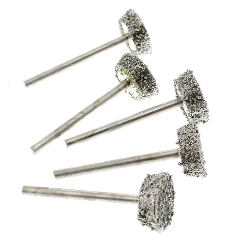 5Pcs Diamond Grinding Head 5/8" in SHORT INVERTED CONICAL Grit 46 Lapidary Tools - Picture 3 of 5