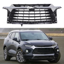 Front Upper Grille fits Chevrolet Blazer L LT 2019-2022 Black Chrome 84612436