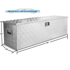 40" W  Truck Trailer Underbody Tongue Storage Aluminum Tool Box 18" H