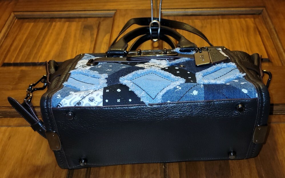 COACH SWAGGER PATCHWORK CARRYALL MULTI-COLOR SATC… - image 10