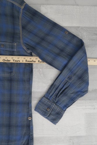 Camisa Hugo Boss Para Hombre Cuadros Talla Mediana Manga Larga Azul - Imagen 5 de 13