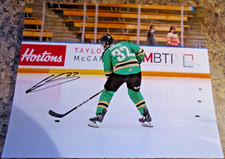 ETHAN BIBEAU SIGNED 8x10 MATTE PHOTO PRINCE ALBERT RAIDERS (A)