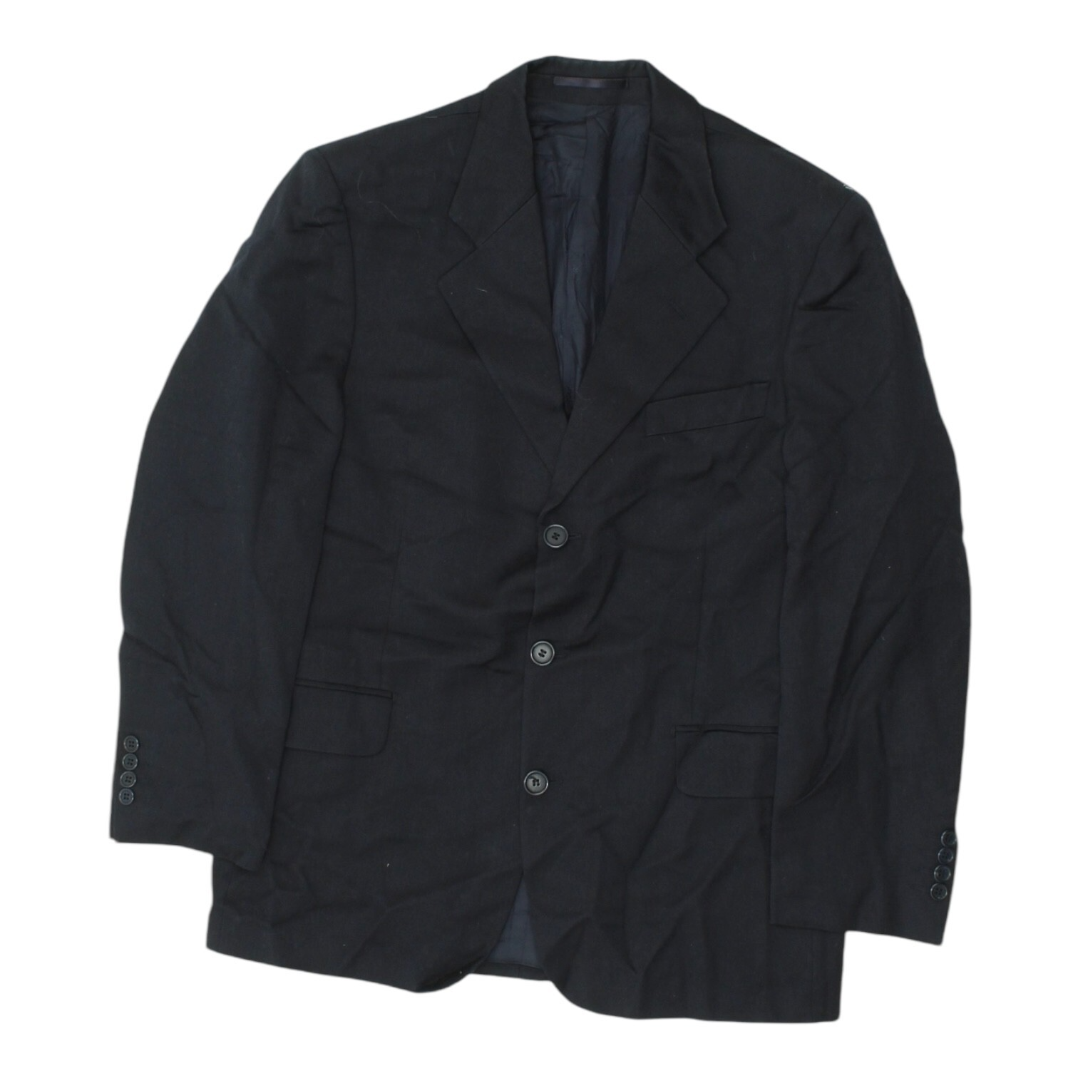 Giacca Tuta Yves Saint Laurent Blazer Uomo Blu Scuro Designer Abbigliamento Formale