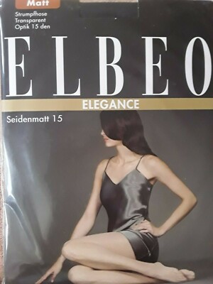 Elbeo Feinstrumpfhose Größe V 48/50 Elegance ''Seidenmatt 20'' Anthrazit  Lycra 