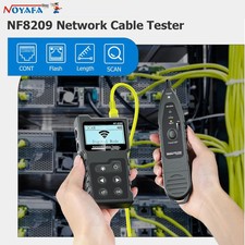 Network Cable Tester Ethernet Cable Tracker Checker LCD Display Measure Length
