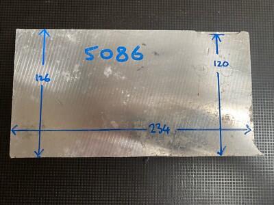5086 Aluminium 20 mm Flachplatte 234 mm x 126 mm Knüppel Block Stange Blech Zuschnitt