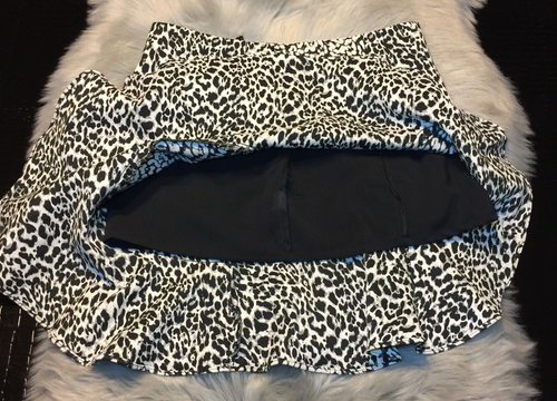 Bec & Bridge Women's Animal Print Leopard Black & White Skirt Size 8 Ruffle Hem - Picture 5 of 9