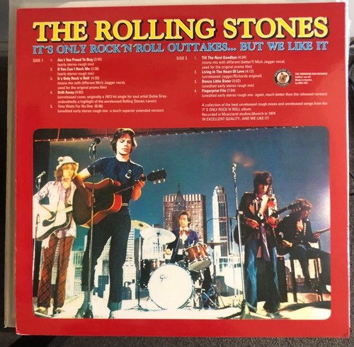 THE ROLLING STONES LP VINYL Rare IT'S ONLY ROCK N ROLL OUTTAKES BUT WE LIKE IT - Picture 2 of 3