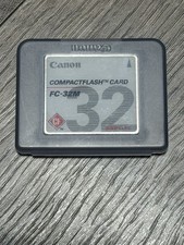 Canon Compactflash Card FC-32M 32MB Memory w/ Plastic Case 138