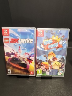 LEGO 2K Drive + Epic Chef Nintendo Switch Brand New Sealed Game Lot