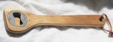 20x Wooden Spoon Bottle Opener Natural Wood Leather Strap BBQ Foodie Gift Award