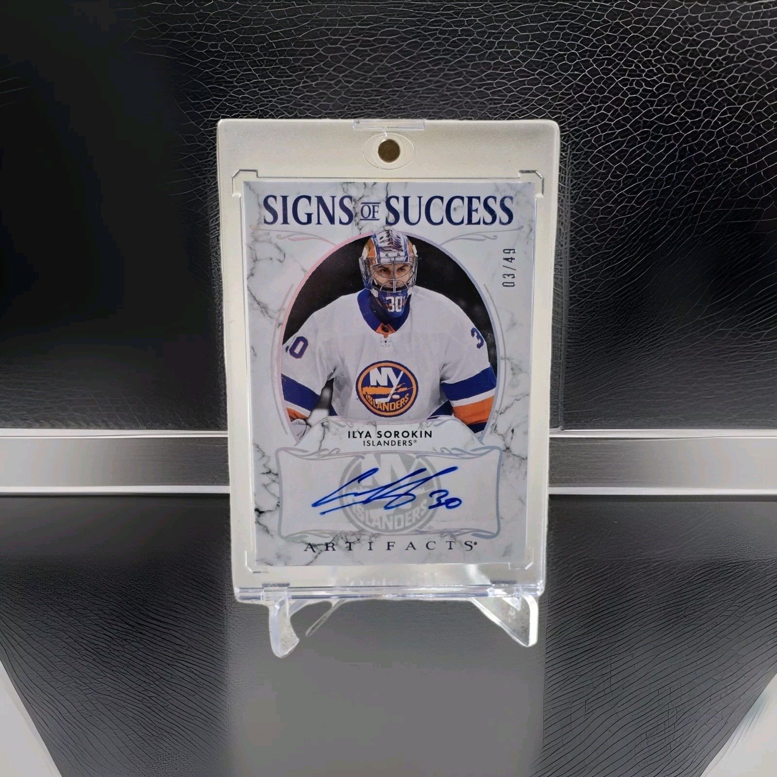 24/25 UD ARTIFACTS ILYA SOROKIN SIGNS OF SUCCESS AUTOGRAPH AUTO #03/49