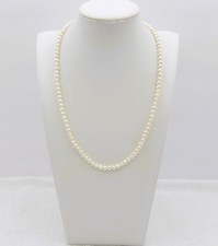 19 inches Long White Quality Potato Genuine Freshwater Pearl Necklace NK620
