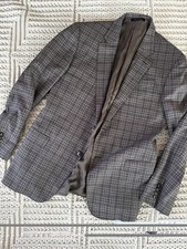Emporio Armani G Line Super 130 s Wool Plaid Blazer 42R