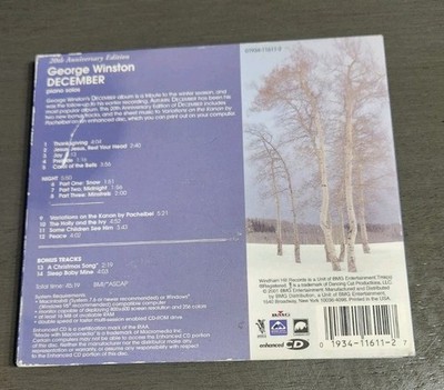 December George Winston Piano Solos CD | eBay