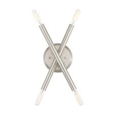 Livex Lighting 46772 Soho 4 Light 11" Tall Wall Sconce - Nickel