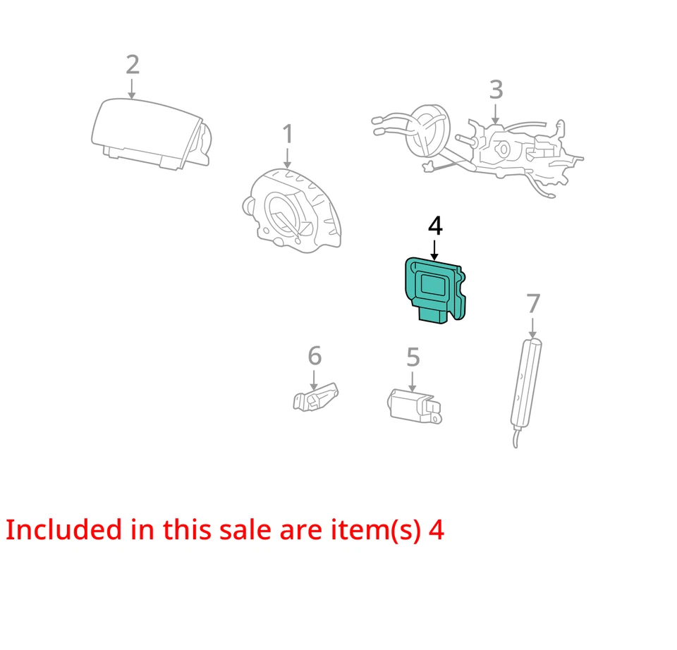 Unidad de módulo de control de bolsa de aire airbag Ford Crown Victoria 2009 2010 2011 OEM Foto 4 de 4
