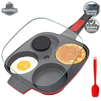 Spiegeleipfanne Mit Deckel Induktion Pancake Pfanne Abnehmbarer Griff 28Cm