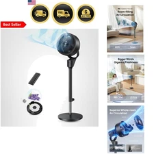 Oscillating Pedestal Fan with Remote Quiet Air Circulator 3 Speeds Adjustable...