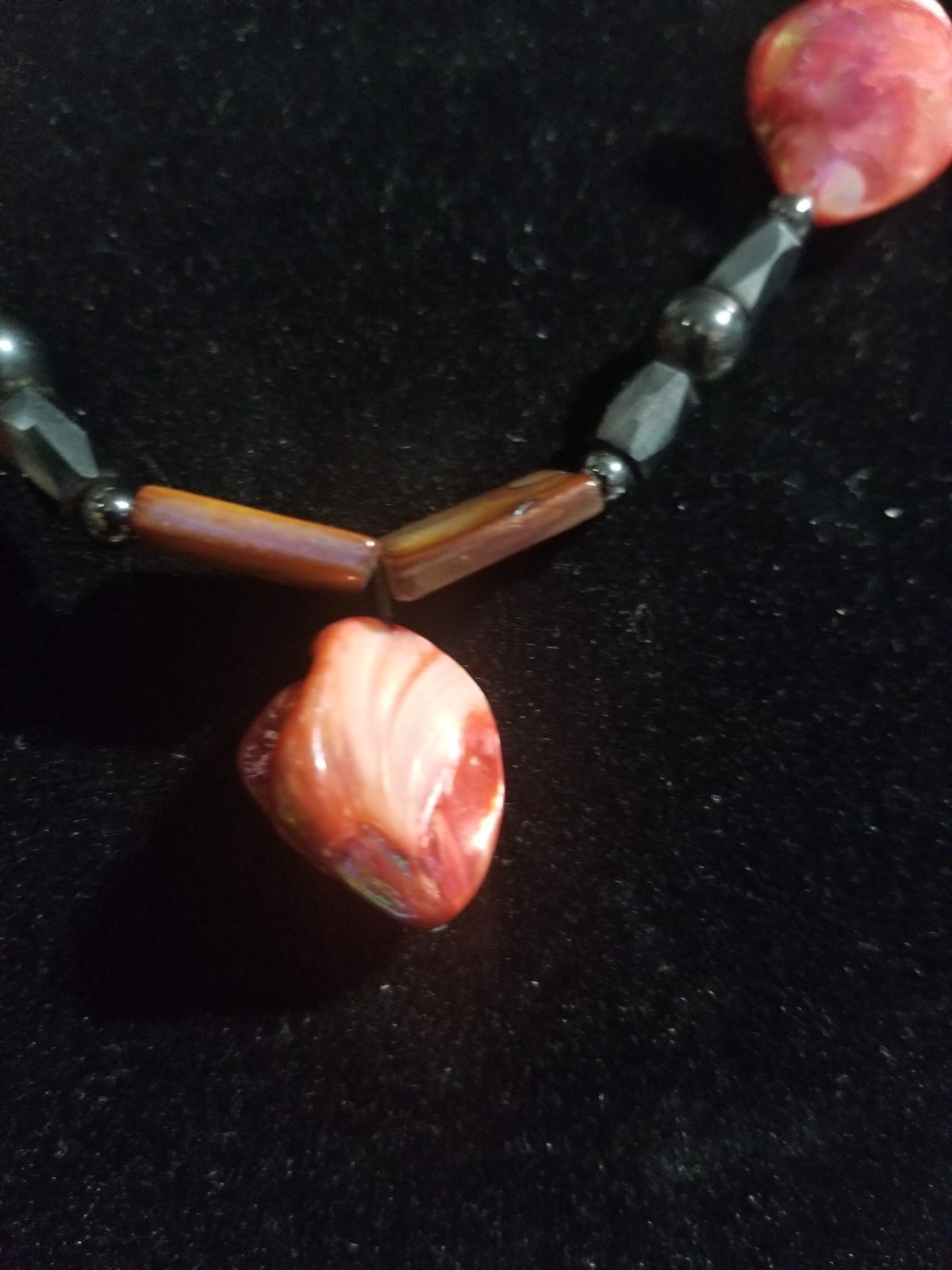 Magnetic Hematite Beaded. Multi-Colored  Beaded N… - image 3