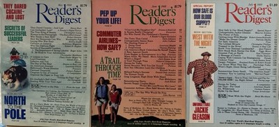 1988 May June July 3 READER'S DIGEST MAGAZINE Vintage History Shorts Humor