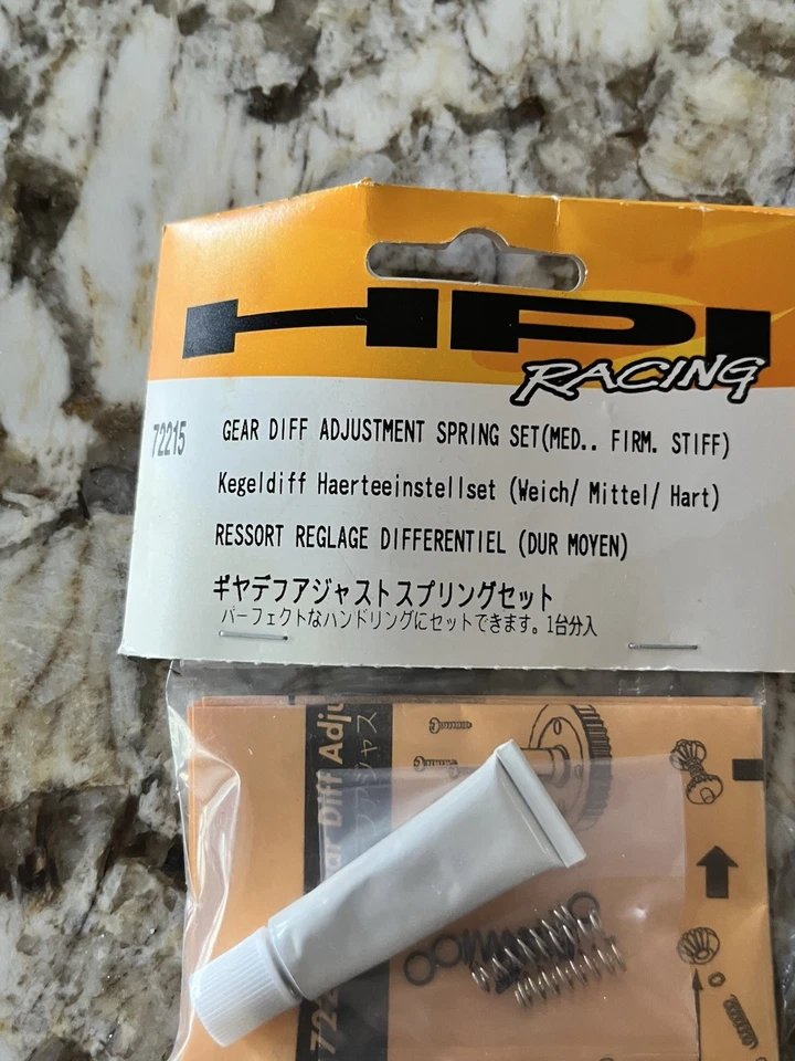 Juego de resortes de ajuste de diferencial de engranajes HPI 72215 medio firme y rígido Foto 2 de 4