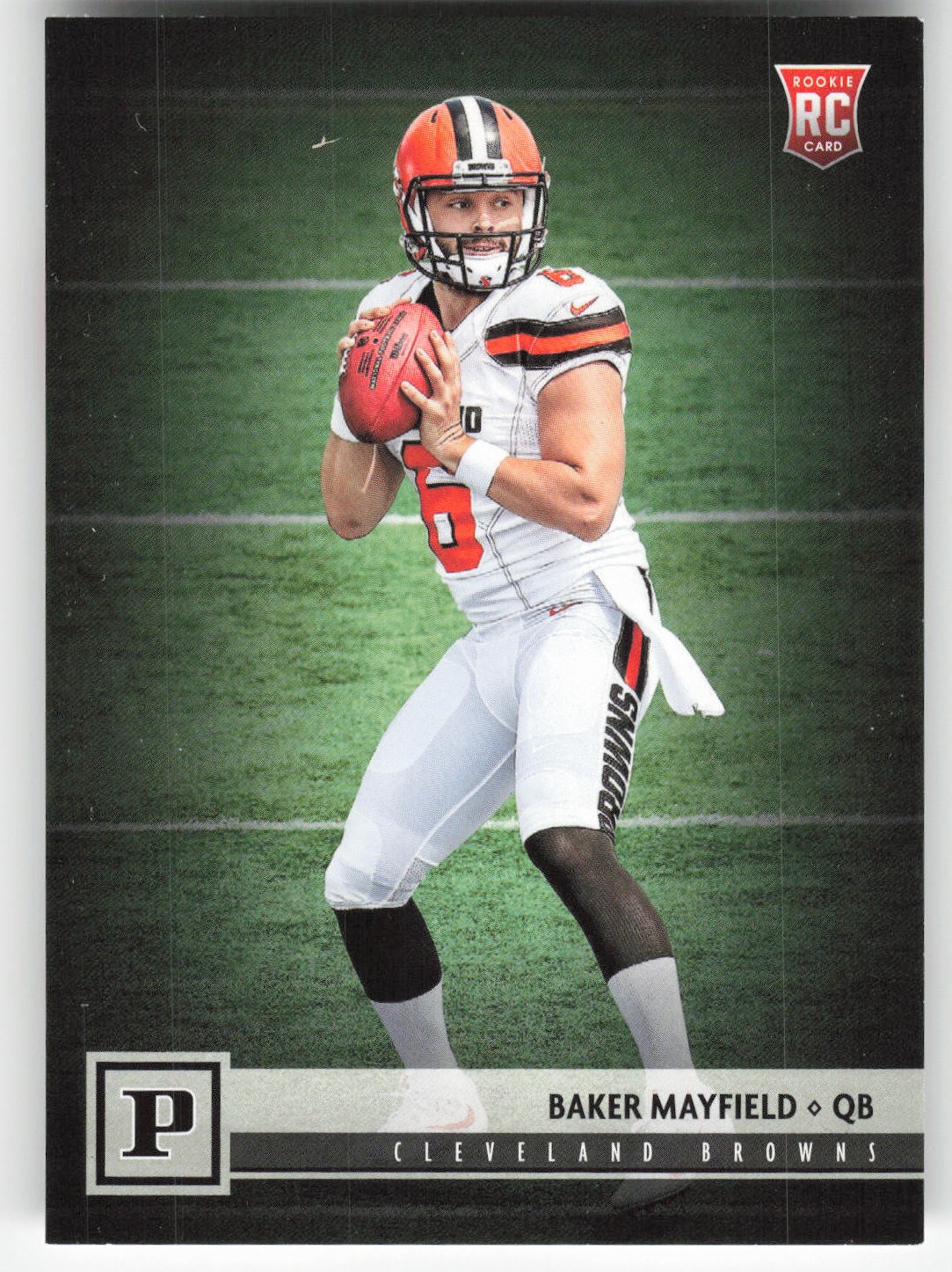 Baker Mayfield, 2018 Panini, #308, Cleveland Browns, RC