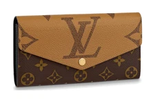 Louis Vuitton Sarah Color Block Classic Monogram Envelope Flap Coated Canvas
