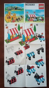 Lego Minifigures & Instructions for set 6083-1 Knight's Tournament  1981