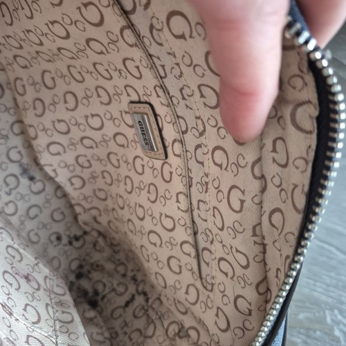 Authentic GUESS Purse Crossbody Bag Blue Kalei Mini Camera Bag Box Bag Y2K - Picture 8 of 8