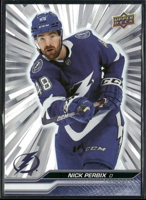2023-24 Upper Deck Nick Perbix Outburst Silver #417 Tampa Bay Lightning