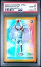 Brandon Miller 2023 Panini Contenders Optic Hoop Dreams Gold Prizm RC /10 PSA 10