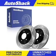 Front Drilled Slotted Brake Rotors for 2001-2007 Dodge Grand Caravan