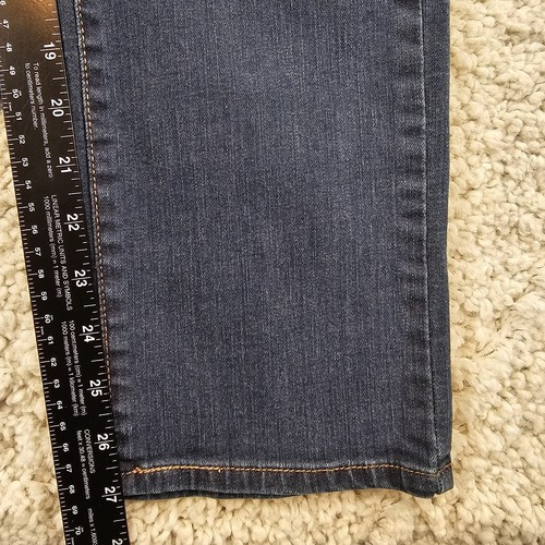 Levi Strauss Womens Jeans 512 Straight Leg Perfectly Slimming Size 6P 28x27 Blue - Picture 12 of 13