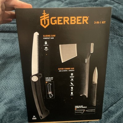NIB Gerber 3-in-1 Kit Sliding Saw, Gator Axe Combo