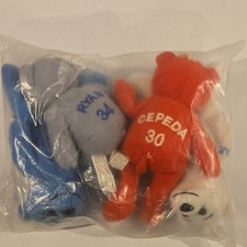 Salvino's Bammers Beanbag Plush Keychain Bears Cepeda Ryan Young Matt Mays 1998
