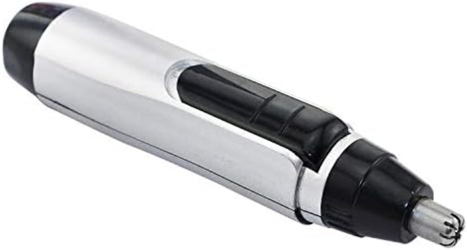 Compact Waterproof Nose and Ear Hair Trimmer - Travel-Friendly and Powerful