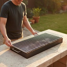 Mesh Grill Net Strong Metal Wire Barbecue Grate Good Ventilation for Bbq, Oven