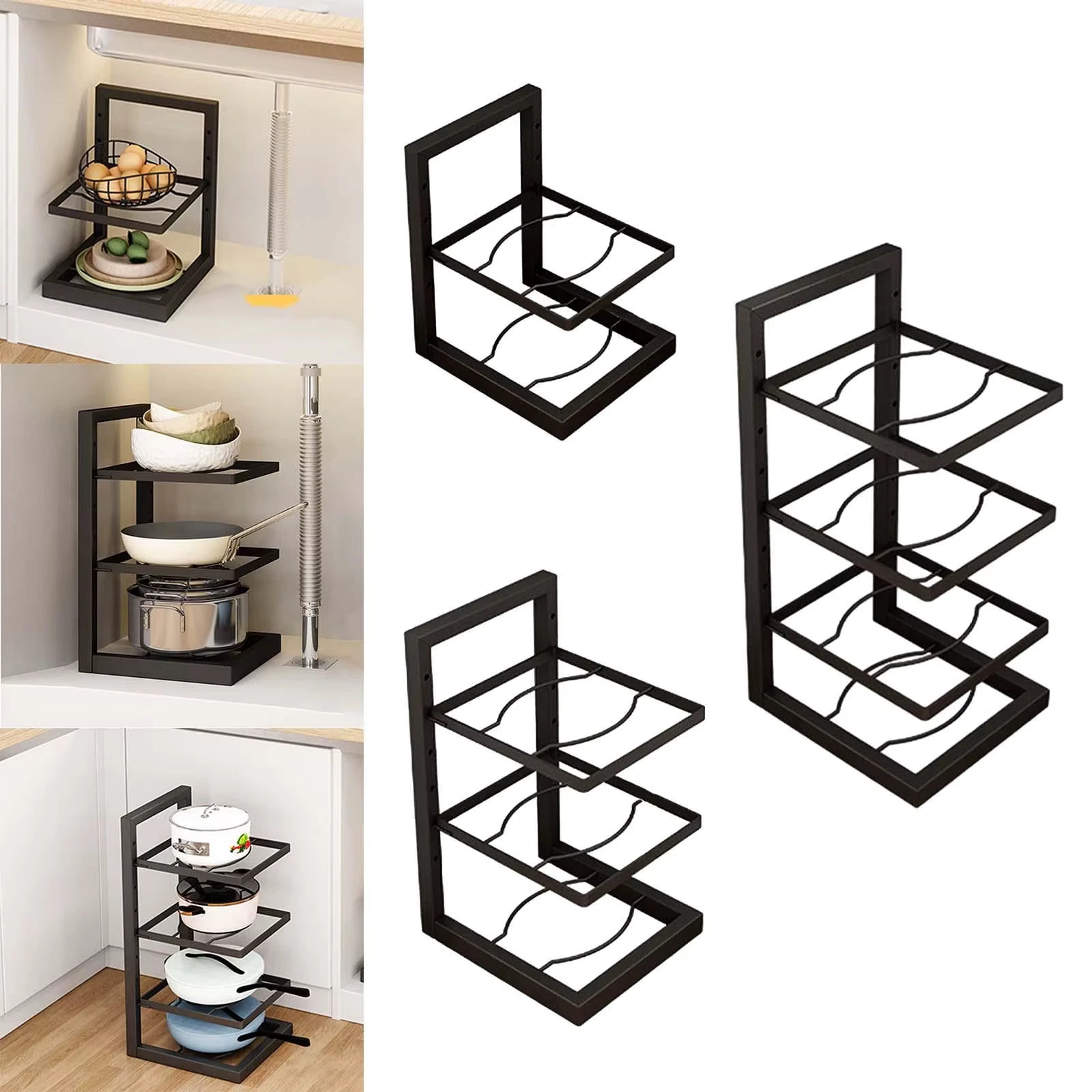 Pot and Pan Organizer Heavy Duty Kitchen Organizer Pot Organizer
Opens in a new window or tab