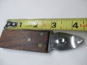 Vintage Mid Century Teak Wood Bottle Opener MCM Barware bar Tool Japan