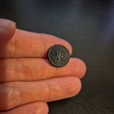 Northern Railway NE button black horn Wartime issue 