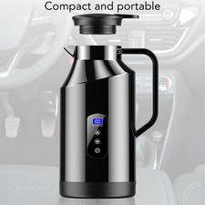 HG Car Electric Kettle Hot Water Boiler 200W 1500ml 12V 24V Stainless Steel D GB