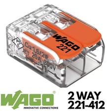 WAGO 221 Series Reusable Wire Connector block Box Wire Lever Full Range