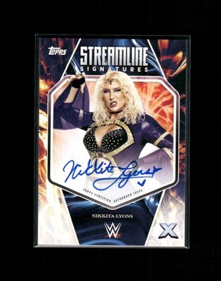 2025 Topps Exalted WWE Nikkita Lyons #STS-NLN Streamline Signatures