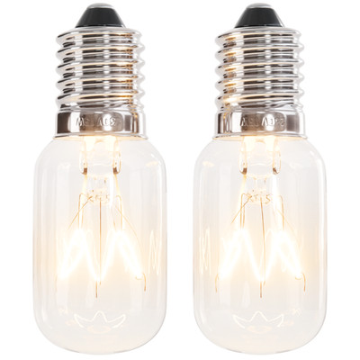 greate 2x Kühlschrankbirne Kühlschranklampe E14 15W Glühbirne für Kühlschrank